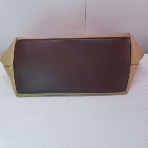 Nicole Lee Large Bag Tote Faux Bag Beige/Brown - Picture 6 of 10